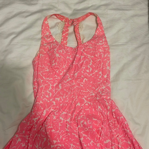 Lilly Pulitzer Size 00 “Zo Dress” Cosmo Pink Sundress - Picture 3 of 7